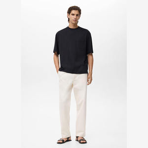 เสื้อยืดผู้ชายคุณภาพสูง ทรงหลวม สไตล์สตรีทแวร์ ไหล่ตก ผ้าหนา ระบายอากาศได้ดี พร้อมลายสกรีน - Product Image 2