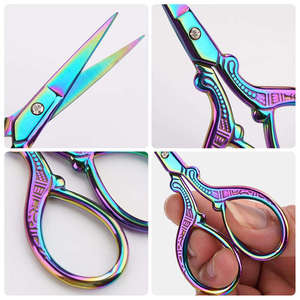 Tijeras de Bordado de Acero Inoxidable de 3.5 Pulgadas, Rectas, Finas, para Diestros, para Manualidades, en Todos los Colores, OEM, para Manicura - Product Image 2