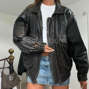 Top Hot Premium Quality Leather Jacket for Women Style With Custom Design Logo Original Leather Jacket - Product Image 6