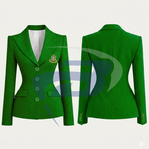 เสื้อเบลเซอร์ทรงเข้ารูป Alpha Kapa Alpha สำหรับธุรกิจ งานพิธีการ และชุดทำงานสำหรับผู้หญิง ระดับพรีเมียม เหมาะสำหรับใส่ทำงานในสำนักงาน - Product Image 3