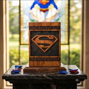 Handcrafted Wooden Cremation Urn Engraved <b>Keepsake</b> Ashes <b>Memorial</b> <b>Box</b> Custom Design Adult Funeral Supply - Product Image 2
