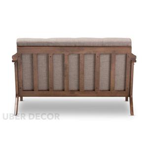 Anesa 55 \ "Sofá compacto de madera personalizable de 2 plazas de mediados de siglo para sala de estar o balcón - Product Image 2