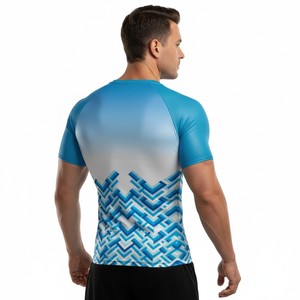 เสื้อรัดกล้ามเนื้อแขนสั้นสำหรับ MMA ขายส่ง - Product Image 5