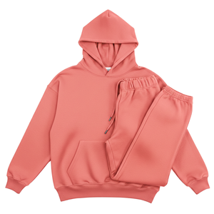 Ensemble survêtement décontracté deux pièces pour homme, sweat à capuche épais et pantalon de jogging, toutes saisons - Product Image 1