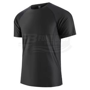 T-shirt d'entraînement décontracté à manches courtes pour hommes, en coton respirant et à séchage rapide, de haute qualité, neuf, vente en gros - Product Image 2
