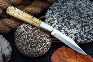 Custom Handmade <b>Bone</b> <b>Handle</b> Folding Pocket <b>Knife</b> – Stainless Steel EDC Slip Joint <b>Knife</b> for Camping, Hunting & Outdoor Use - Product Image 5