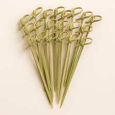 Brochettes en bambou de haute qualité sans éclats de 12 cm, pics à cocktail noués pour la restauration fine et les fournitures de traiteur - Product Image 4
