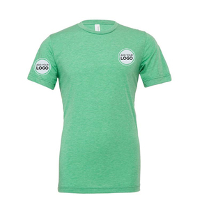 Camiseta Transpirable de Jersey de Algodón/Fibra de Bambú con Estampado y Diseño Liso - Product Image 1