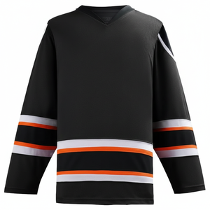 Service OEM en gros, conception personnalisée, maillot de hockey sur glace, impression par sublimation, séchage rapide, écologique, 100% polyester, pour hommes adultes - Product Image 1