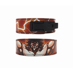 Ceinture de musculation pour homme en cuir artificiel, réglable, avec boucle de maintien lombaire, pour entraînement de force en salle de sport - Product Image 1