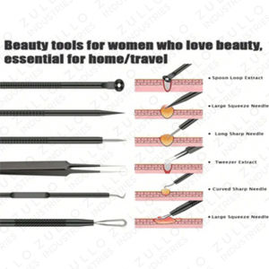 Kit d'extraction faciale professionnel, produit très demandé, kit d'élimination des points noirs, outils de soin de l'acné, ensemble avec logo personnalisé - Product Image 6