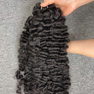 Cheveux bouclés birmans naturels ondulés Hairvietnam – Qualité supérieure, ondulations profondes, super ondulations, lisses naturels, blonds - Product Image 1