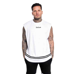 Best Tank Top Custom Crew Neck Gym Muscle <b>Singlet</b> Bodybuilding Gym Running <b>Singlets</b> Stringer Fitness <b>Mens</b> Tank Top Wholesale - Product Image 4