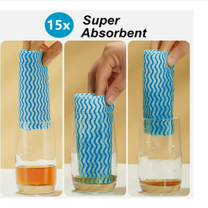 Les lingettes non tissées bleues hygiéniques et propres les plus pratiques pour <span class=keywords><strong>tout</strong></span> ce dont vous avez besoin pour nettoyer et essuyer. - Product Image 5