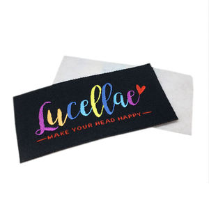 OEM 2026 Custom Colorful Logo Woven Label Design Self Adhesive woven label <b>Tags</b> for <b>Clothes</b> Made by TRIOTAKE INDUSTRY - Product Image 6