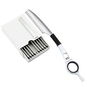 Rasoir à lame unique IKZARSA, lame en acier inoxydable de qualité supérieure, manche en plastique, rasoir professionnel de haute qualité pour salon de coiffure - Product Image 5