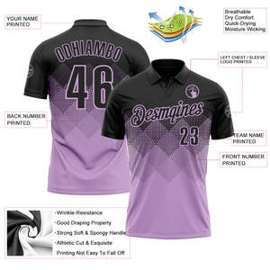 Camiseta de Polo Deportiva Profesional Personalizada con Logotipo del Equipo en el Pecho, Nombre y Número del Jugador en la Espalda, Poliéster que Absorbe la Humedad, Proveedor Mayorista - Product Image 3