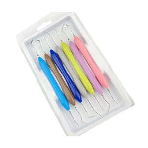 Juego de Instrumentos para Rellenos Dentales de Resina, Herramientas de Colocación de Composite de Acero Inoxidable de Doble Punta para Clínicas Dentales y Dentistas - Product Image 5