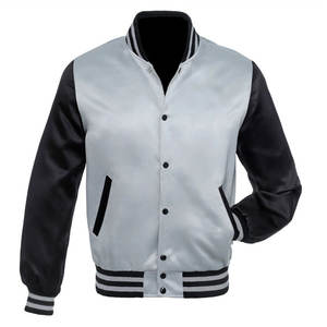 Chaqueta Varsity Reversible de Alta Calidad con Bordado de Chenille y Camuflaje Personalizado, Material Satinado, Resistente al Viento, para Hombre y Mujer - Product Image 5