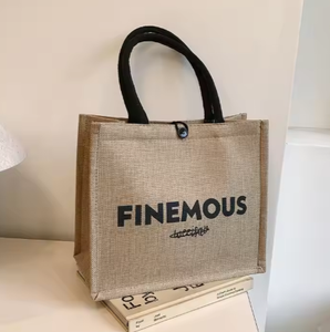 Bolso de Mano Ecológico de Yute para Mujer, Bolso de Hombro de Fibra Natural con Estilo - Product Image 5