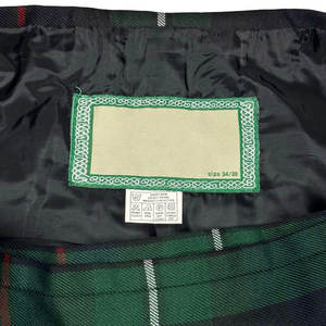 Jupe plissée rétro à carreaux vert-noir motif tartan MacKenzie, kilt traditionnel pour filles 2026 - Product Image 5