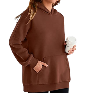 Mujer personalizada talla única impresa usable con capucha manta sudadera manta mujer pulóver estilo 100% algodón coreano - Product Image 3