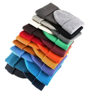 Wholesale Unisex Cotton Beanie Customized Logo Embroidery Solid Acrylic Winter <b>Warm</b> <b>Hat</b> 2026 - Product Image 2