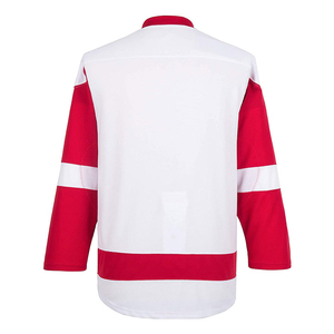 Camiseta Sublimada de Hockey sobre Hielo, Manga Larga, Cuello en V, Poliéster que Absorbe la Humedad, Ropa Deportiva, Corte Regular, Unisex para Adultos - Product Image 1