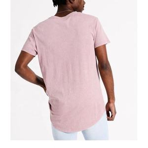 T-shirts vierges à manches courtes délavés à l'acide de haute qualité pour hommes 100% tissu tricoté en coton - Product Image 3