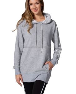 เสื้อฮู้ดผ้าฝ้ายยูนิเซ็กส์สำหรับผู้หญิงเสื้อฮู้ดสไตล์สตรีทแวร์แบบกำหนดเองโลโก้ได้ - Product Image 3