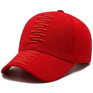 Nueva Gorra de Béisbol de Algodón Unisex, Ajustable, Informal, con Ribete Rojo para Adultos, para las Cuatro Estaciones - Product Image 6