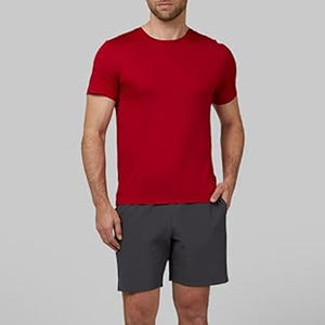 T-shirt en coton uni pour homme, doux, respirant, léger, confortable, décontracté, pour un usage quotidien, style basique d'été - Product Image 2