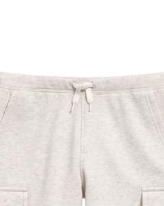 Pantalones Cortos Cargo Gris Claro para Hombre, Cintura Elástica con Cordón, Estilo Casual Urbano, con Bolsillos Laterales, Fabricante de Pantalones Cortos de Verano - Product Image 5