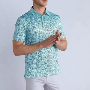Polo de Golf Personalizado para Hombre con Estampado Completo y Logotipo, Polo de Golf de Secado Rápido de Poliéster y Elastano, Polo Sublimado de Corte Ajustado - Product Image 2