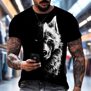 เสื้อยืดโพลีเอสเตอร์ทรงปกติ แขนสั้น ระบายอากาศได้ดี สไตล์ฮิปฮอปสำหรับผู้ชาย ขายดีในตลาดต่างประเทศ ส่งออก - Product Image 5