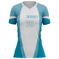 Penjualan Langsung Pabrik Kaos Softball Lengan Pendek V-Neck Model Baru Pakaian Olahraga Kaos Softball V-Neck
