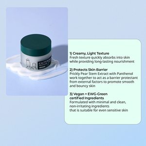 Crème hydratante pour le visage YADAH Cactus 50ml, crème hydratante formant une barrière d'hydratation pour les peaux sèches sensibles, fabriquée en Corée - Product Image 3