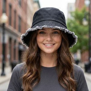 Adjustable Cotton Bucket Hat Comfortable Soft Material <b>Sun</b> <b>Shade</b> Hat For Camping Hiking Travel And Beach Lifestyle Wear - Product Image 6