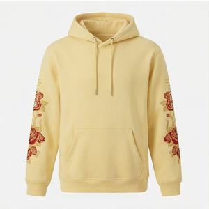Pulls à capuche de luxe personnalisés de haute qualité pour hommes, en coton mélangé lourd peigné, coupe décontractée, pour l'hiver – Vente en gros - Product Image 1