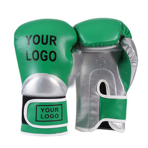 Guantes de Boxeo de Cuero Genuino con Logotipo Personalizado para Entrenamiento y Sparring, Guantes de Boxeo Profesionales con Espuma Multicapa - Product Image 1