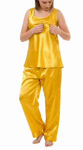 Conjunto de Pijama de Satén de Lujo para Mujer, Ropa de Dormir Suave y Cómoda - Product Image 3