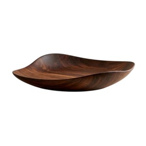 High Quality Eco Friendly Walnut Wood Modern Wavy Decorative Durable <b>Serving</b> <b>Platter</b> Luxury Table Centerpiece Home Living Room - Product Image 1