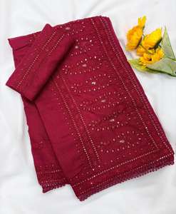 Sari de Seda Kota Doriya de Diseño Exclusivo con Blusa Elegante, Moderno y Casual para Mujer - Product Image 2