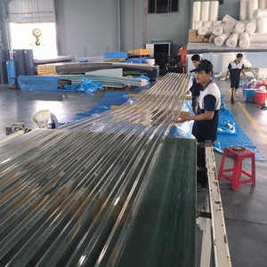 Industrial Grade Corrugated <b>Polycarbonate</b> Sheet Anti-Static Wave Design Impact Proof Lightweight for Walkway Cover - Product Image 4