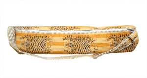 Bolsa de Transporte para Esterilla de Yoga de Algodón Acolchado Hecha a Mano en India, con Estampado Floral, Bolsa para Esterilla de Yoga de 3 mm de Grosor para Transportar Artículos Esenciales - Product Image 5