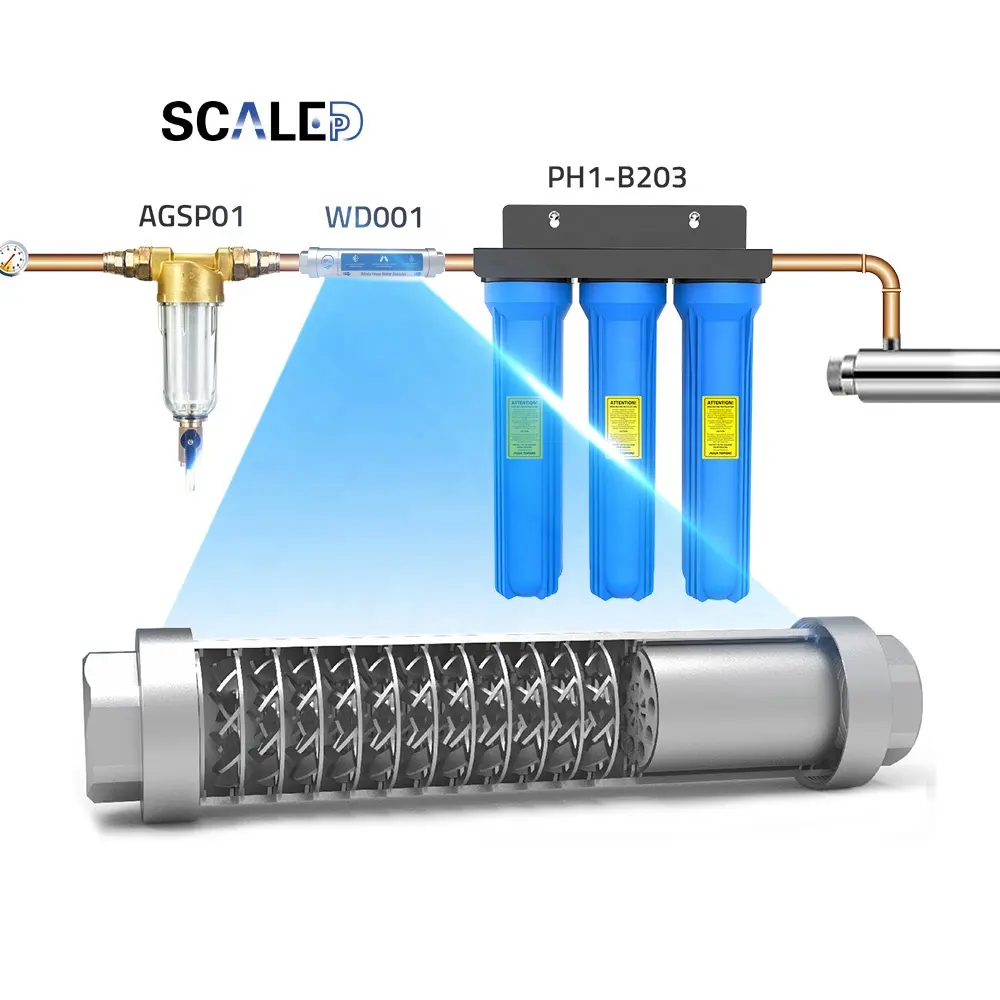 2023 Salt Free Magnetic Free Scale Preventer Farming Irrigation Strong Whole House Water Descaler Conditioner System