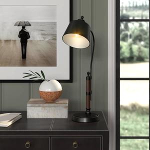 Lampe de table élégante avec abat-jour en tissu blanc, lumière d'appoint contemporaine pour salon - Product Image 2