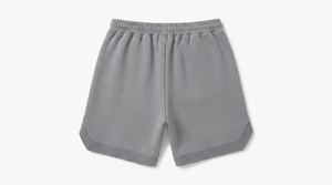 Shorts d'été décontractés pour hommes, taille élastique, confortables, pour le quotidien, athlétiques, coupe décontractée, avec cordon de serrage, pour la marche, couleur unie, 100% coton - Product Image 2