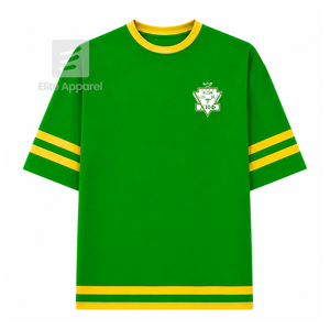 Chemise personnalisée de la sororité Chi Eta Phi, logo brodé sur le devant, couleur verte et jaune, manches courtes, pour femme, vêtements grecs. - Product Image 1