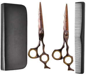 Ensemble de ciseaux à effiler professionnels pour barbier, ciseaux de coiffure pour salon, outil de coupe de cheveux, fournitures de beauté - Product Image 1